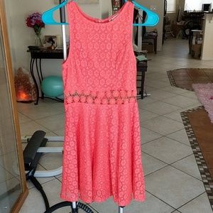 Coral dress